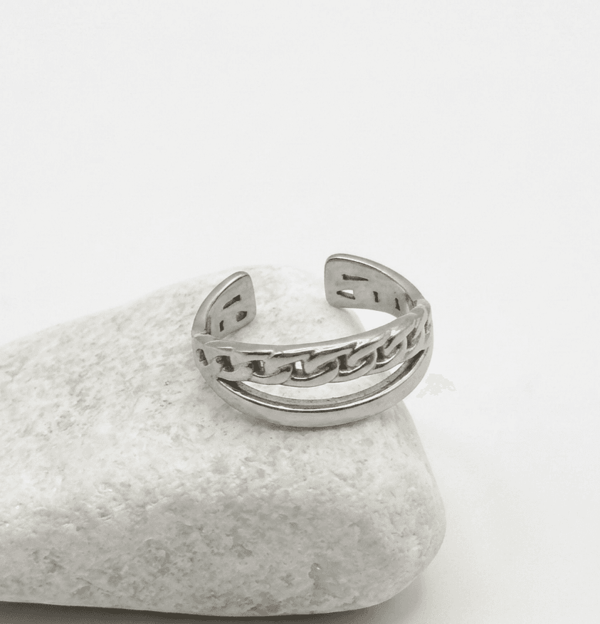 Silver Double Curb